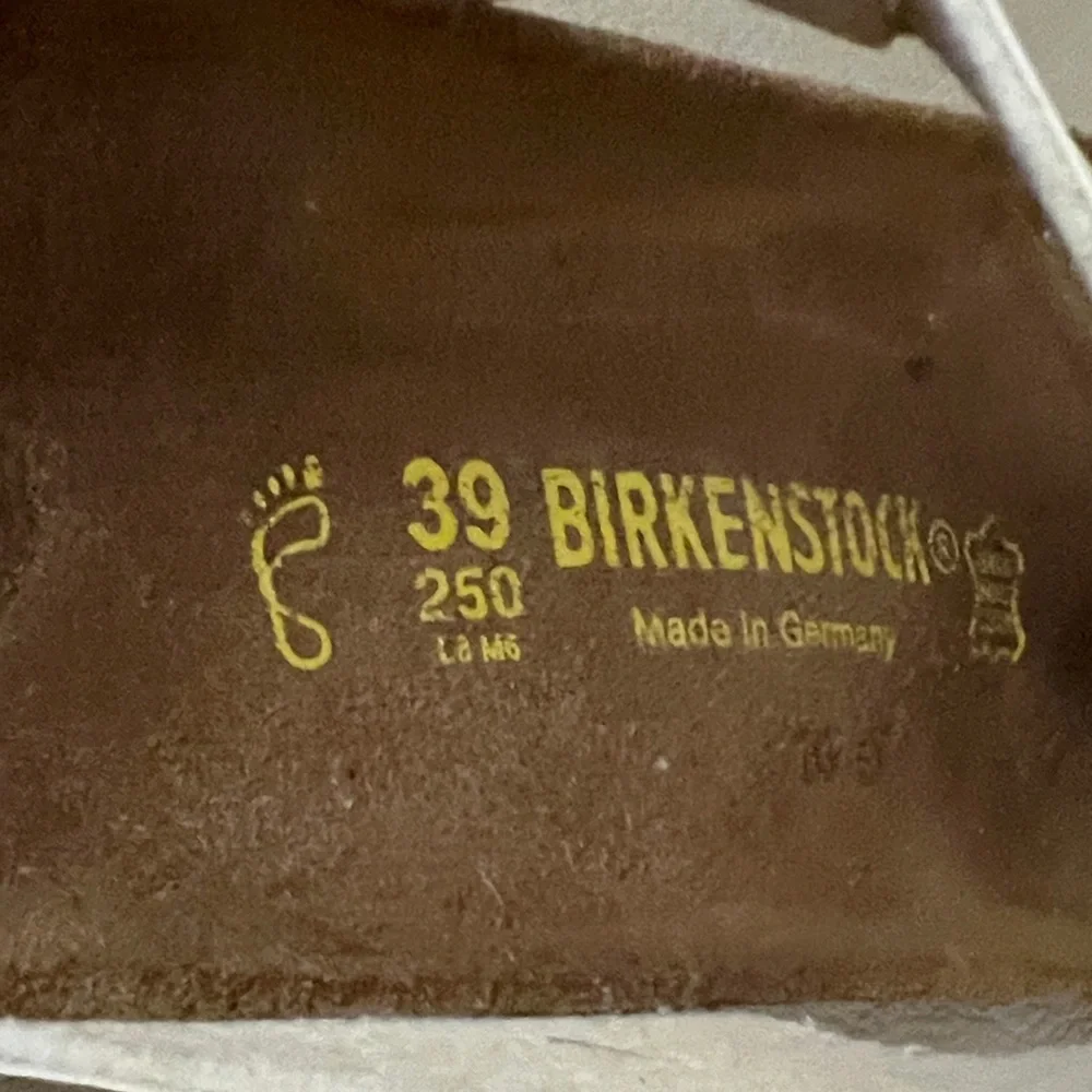 Birkenstock White and Brown Sandals - Picture 8 of 8